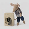 Maileg mouse with washing machine